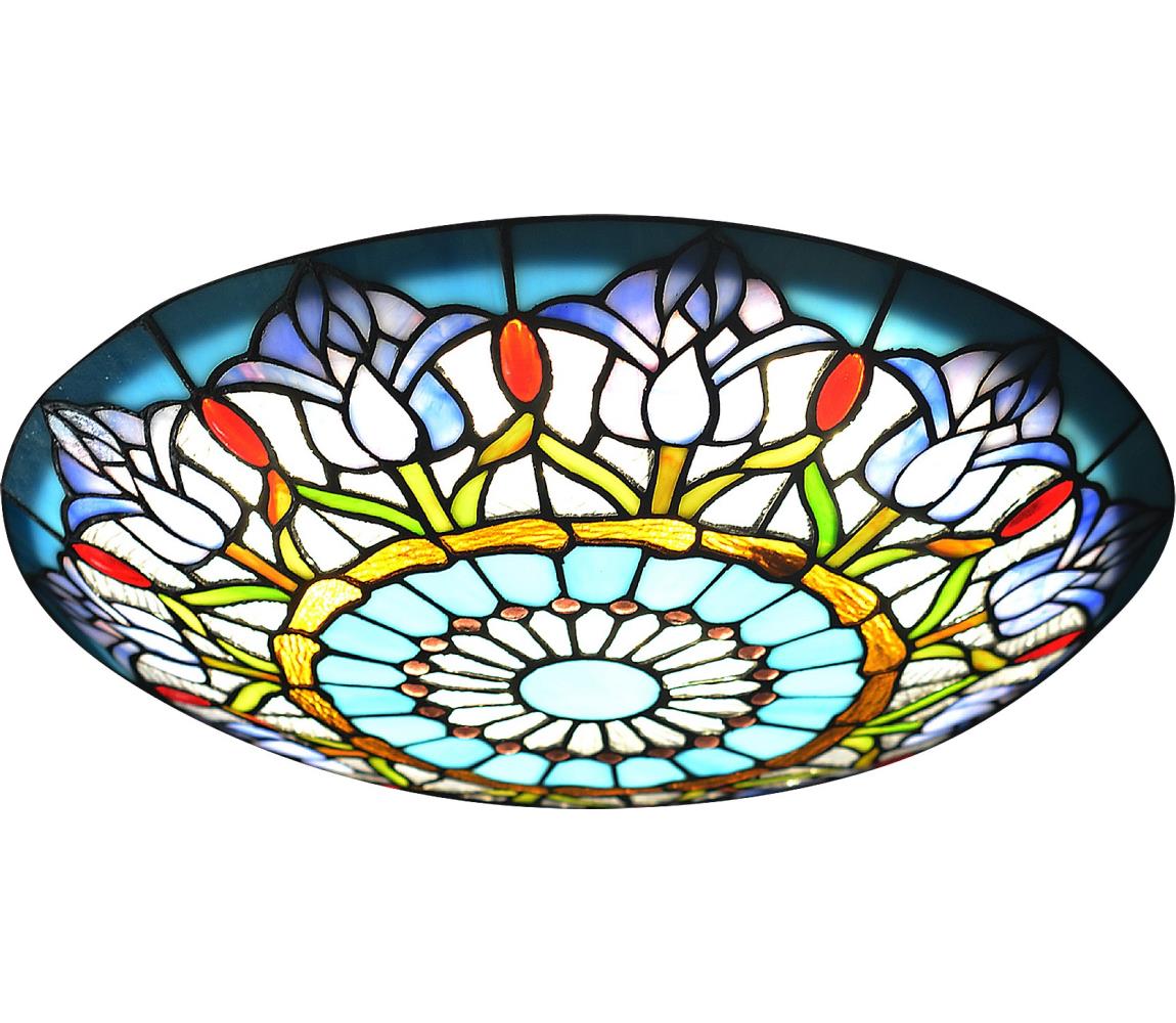 Brilagi Tiffany vitrážové stropné svietidlo LORAS 2xE27/60W/230V 63009