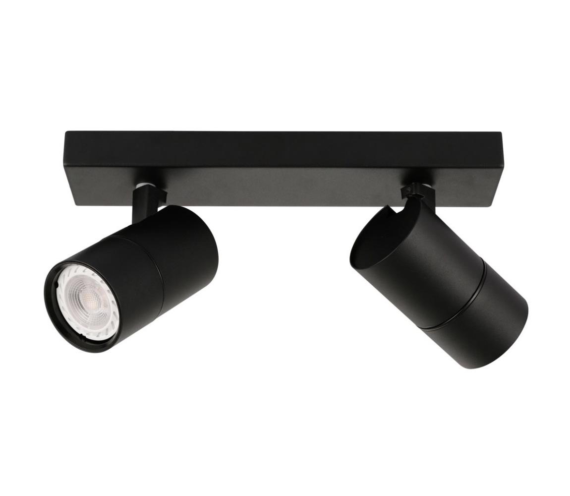 Donoci 2813-2B-BL - Bodové svietidlo LACONI 2xGU10/35W/230V čierna