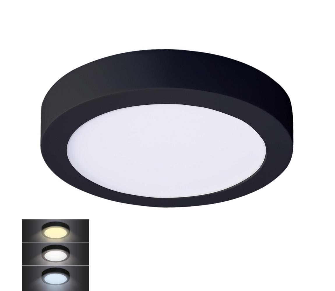 Donoci B - LED Stropné svietidlo LED/18W/230V 3000/4000/6000K čierna okrúhly