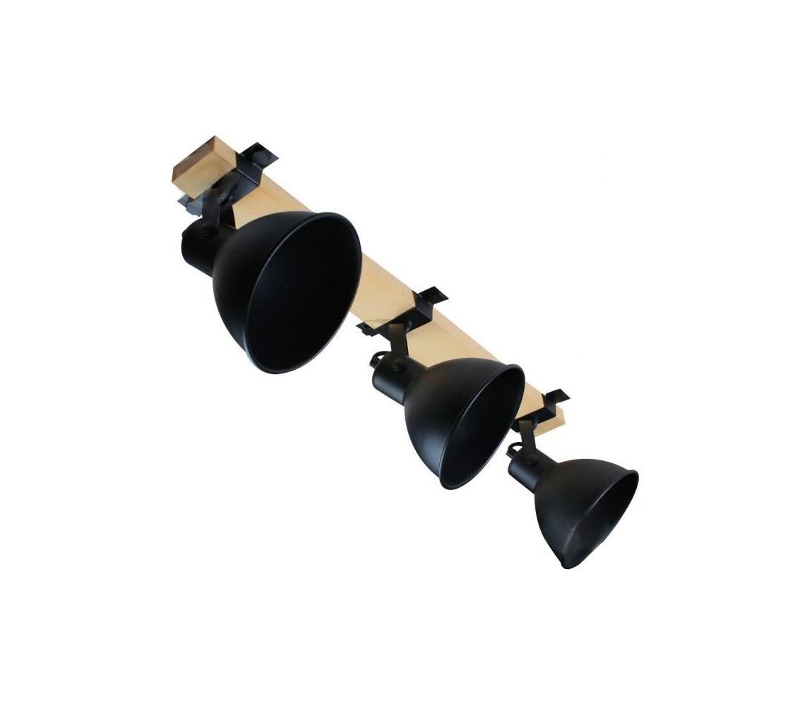 Donoci Bodové svietidlo 3xE27/40W/230V čierna