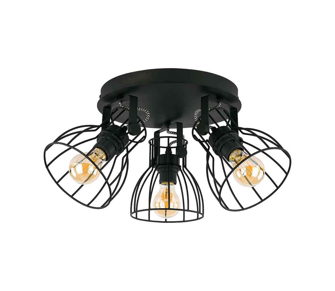 Donoci Bodové svietidlo ALANO BLACK 3xE27/60W/230V