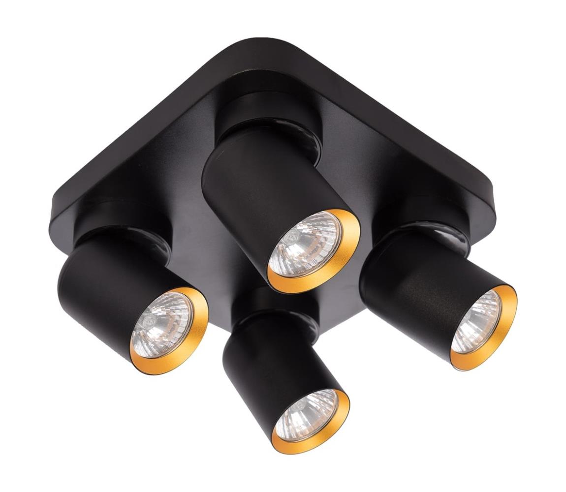 Donoci Bodové svietidlo ANDY 4xGU10/8W/230V čierna/zlatá