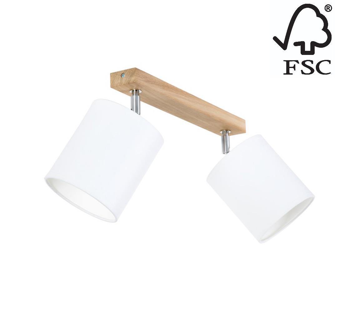 Donoci Bodové svietidlo APRILLIA 2xE27/25W/230V dub biela