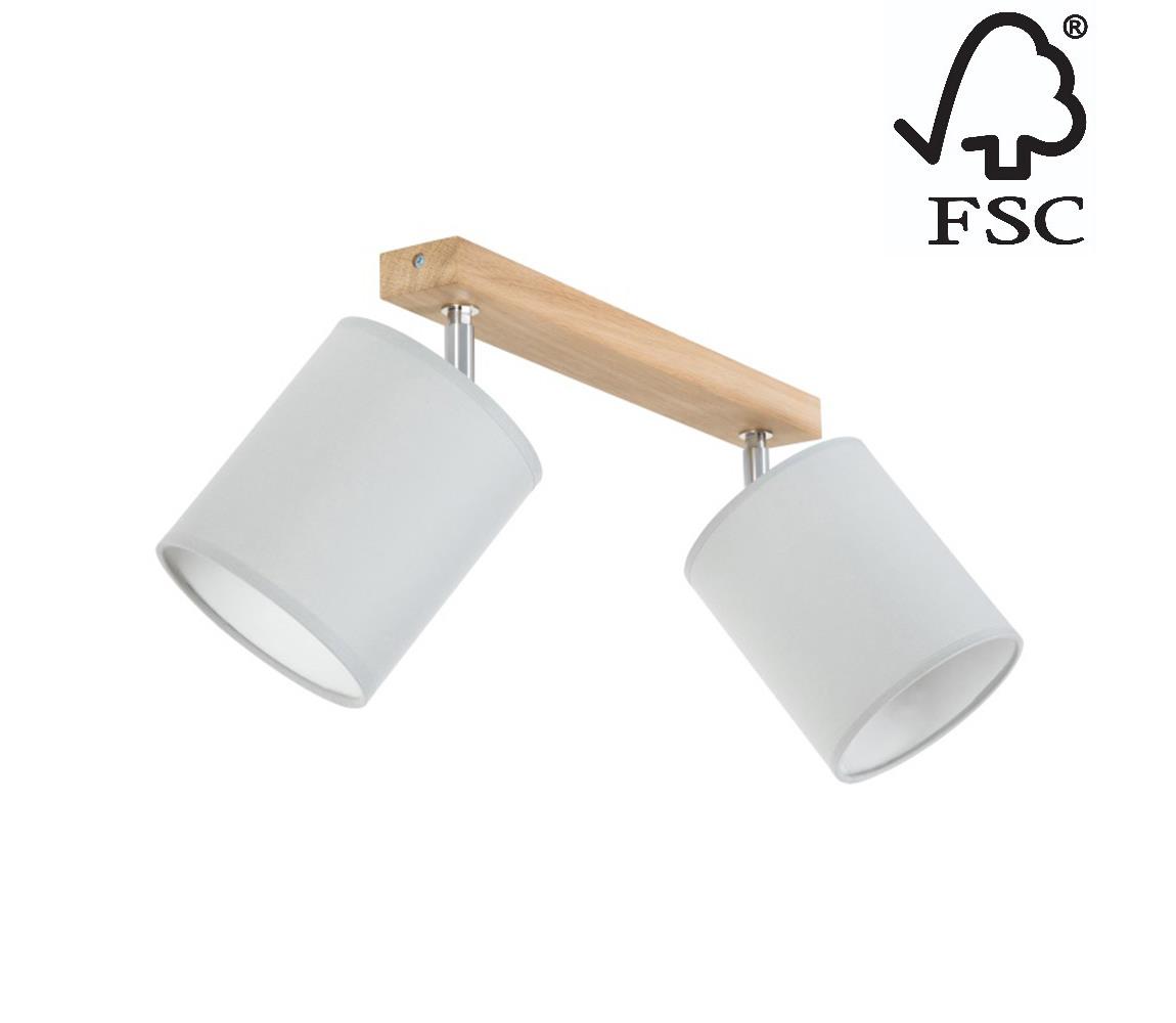 Donoci Bodové svietidlo APRILLIA 2xE27/25W/230V dub šedá