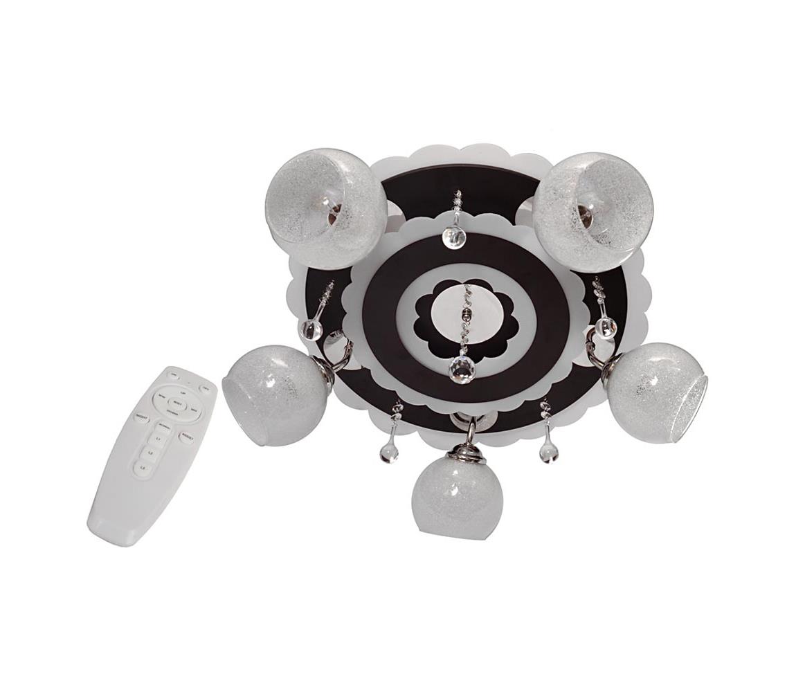 Donoci Bodové svietidlo ARONA 5xE27/15W/230V+LED čierna