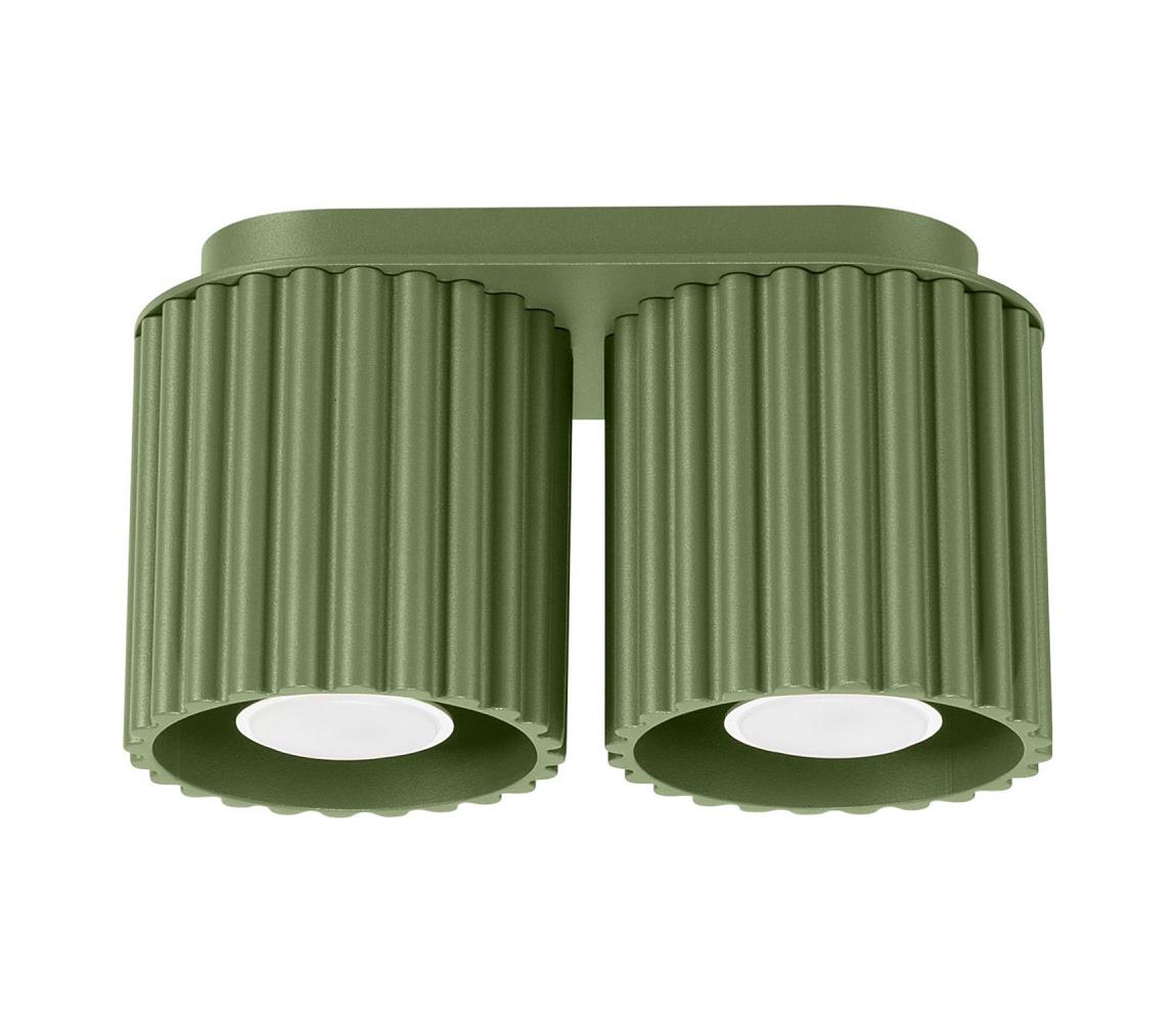 Donoci Bodové svietidlo AURA 2xGU10/10W/230V zelené