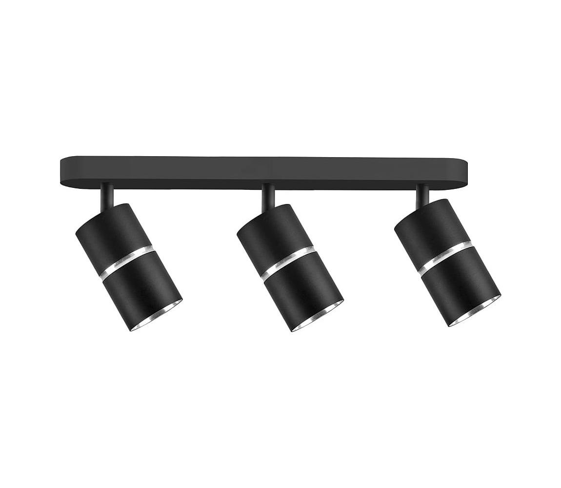 Donoci Bodové svietidlo BAMBOO 3xGU10/10W/230V čierna