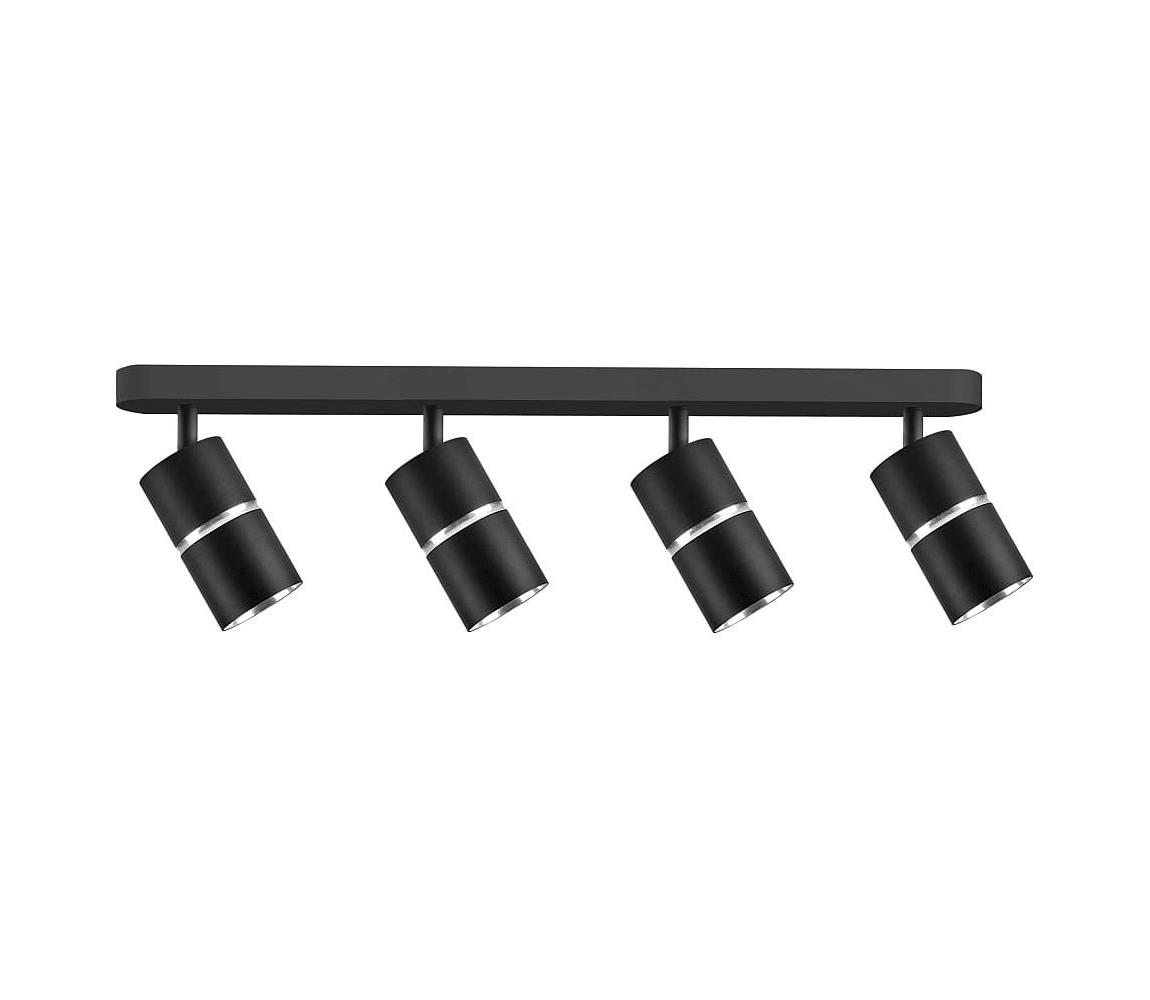 Donoci Bodové svietidlo BAMBOO 4xGU10/10W/230V čierna