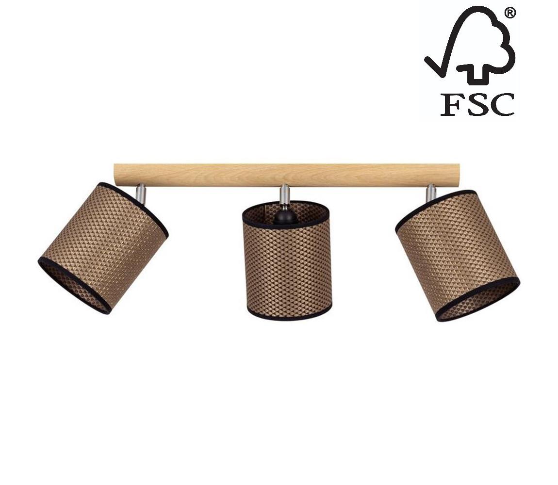 Donoci Bodové svietidlo BENITA 3xE27/25W/230V dub