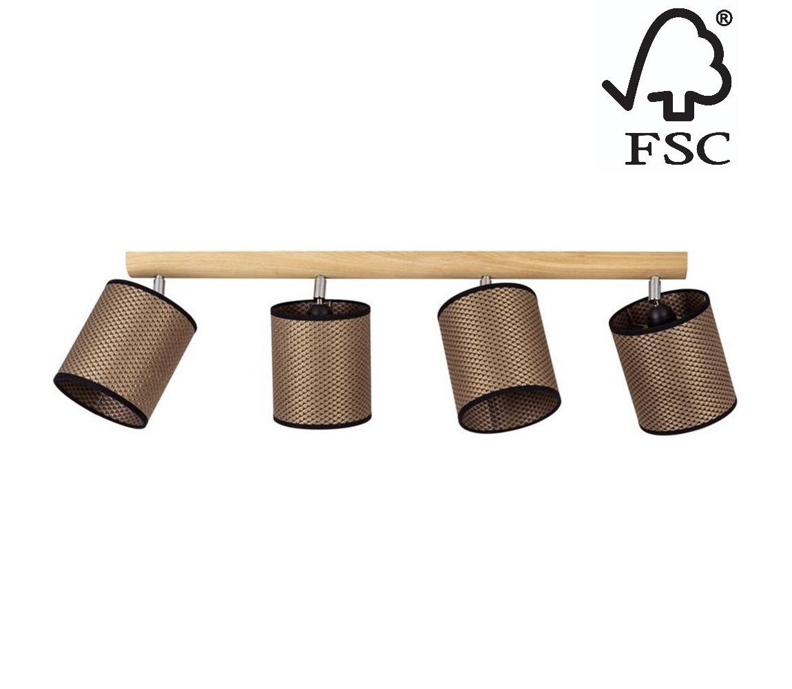 Donoci Bodové svietidlo BENITA 4xE27/25W/230V dub