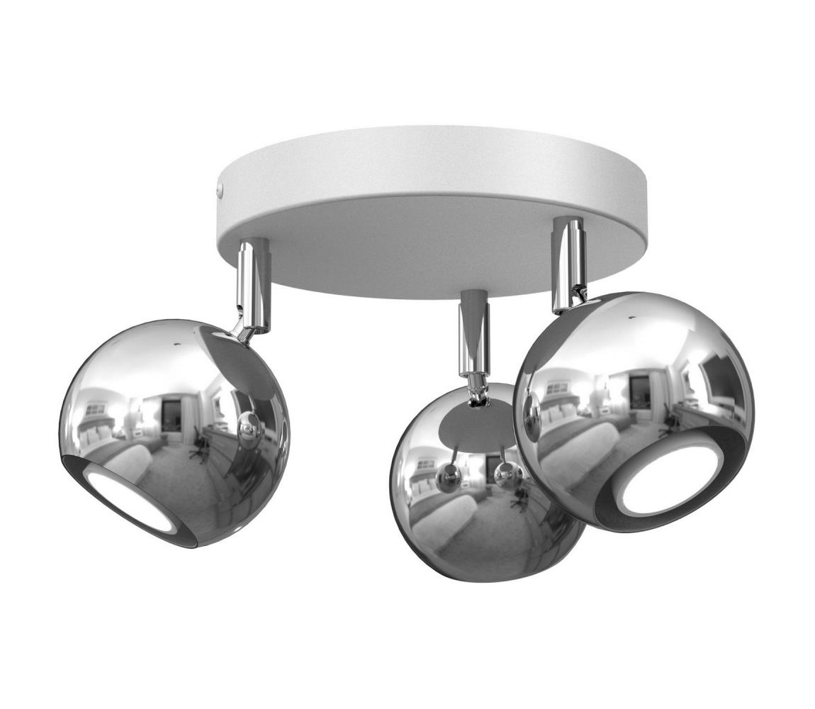 Donoci Bodové svietidlo COMET 3xGU10/8W/230V biela/lesklý chróm