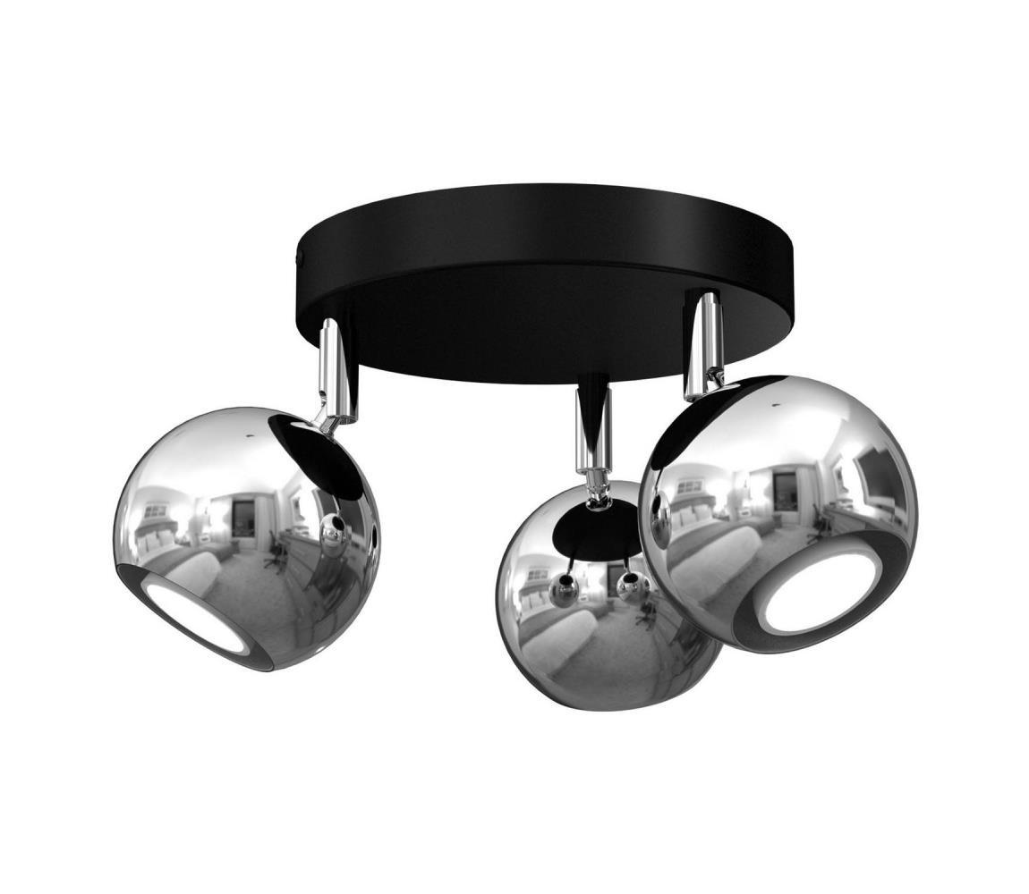 Donoci Bodové svietidlo COMET 3xGU10/8W/230V čierna/lesklý chróm 4096