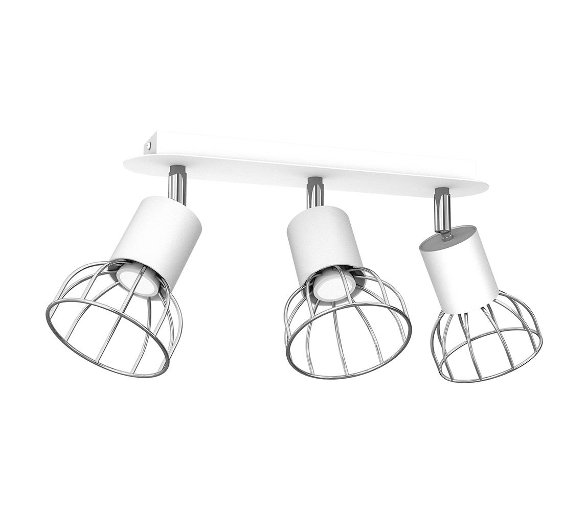 Donoci Bodové svietidlo DANTE 3xGU10/25W/230V biela/lesklý chróm