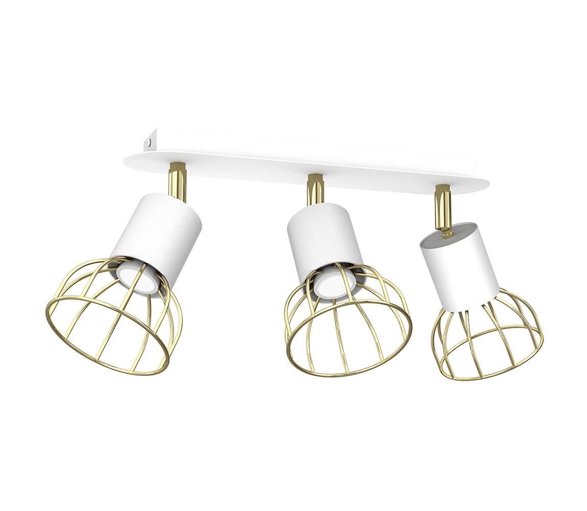 Donoci Bodové svietidlo DANTE 3xGU10/25W/230V biela/zlatá