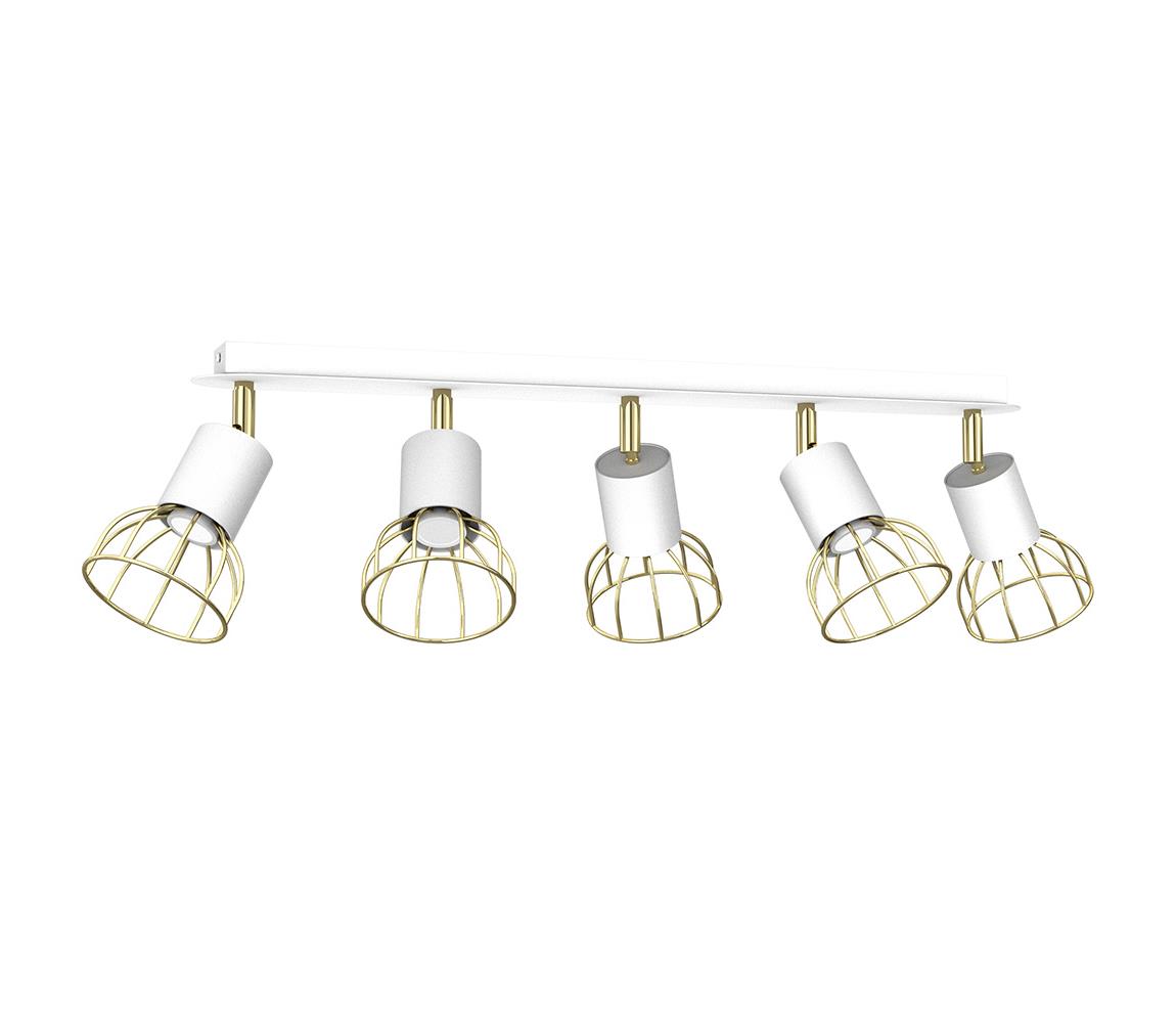 Donoci Bodové svietidlo DANTE 5xGU10/25W/230V biela/zlatá
