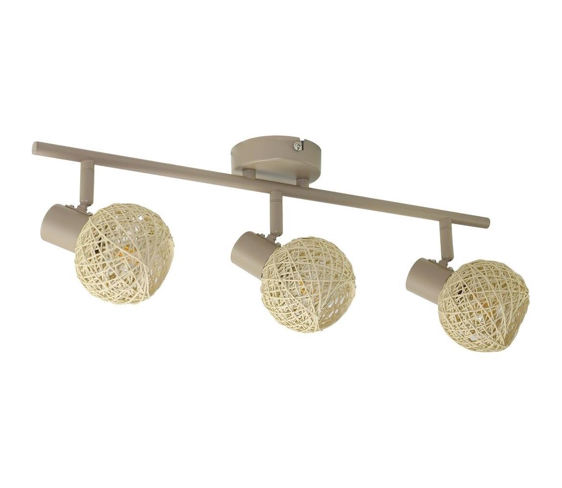 Donoci Bodové svietidlo DEX 3xE14/10W/230V béžové/krémové