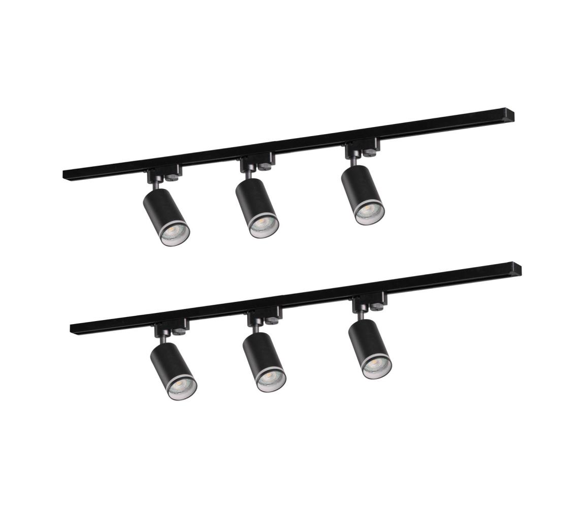 Donoci Bodové svietidlo do lištového systému PARIS 6xGU10/10W/230V +2x1 m lištový systém 321633