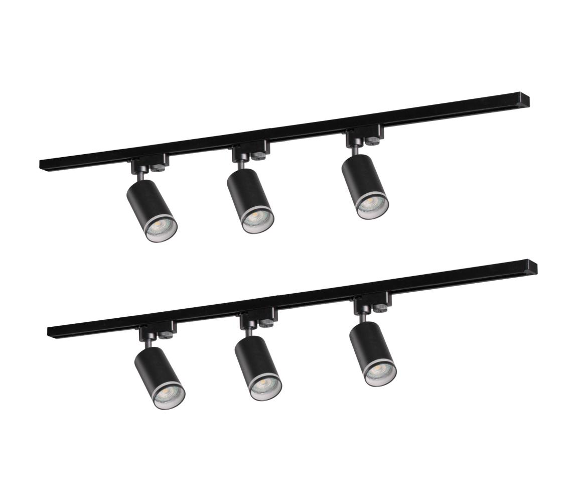 Donoci Bodové svietidlo do lištového systému PARIS 6xGU10/10W/230V +2x1 m lištový systém