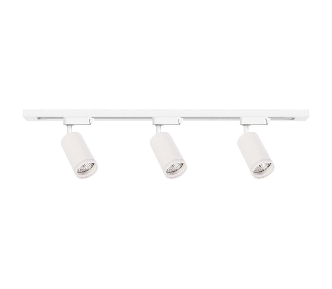 Donoci Bodové svietidlo do lištového systému PIPE 3xGU10/10W/230V biela