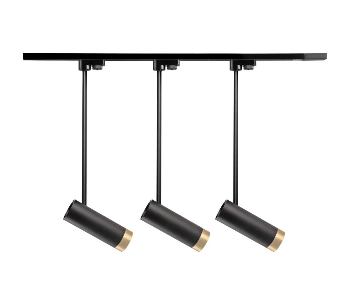 Donoci Bodové svietidlo do lištového systému PORTO 3xGU10/10W/230V čierna