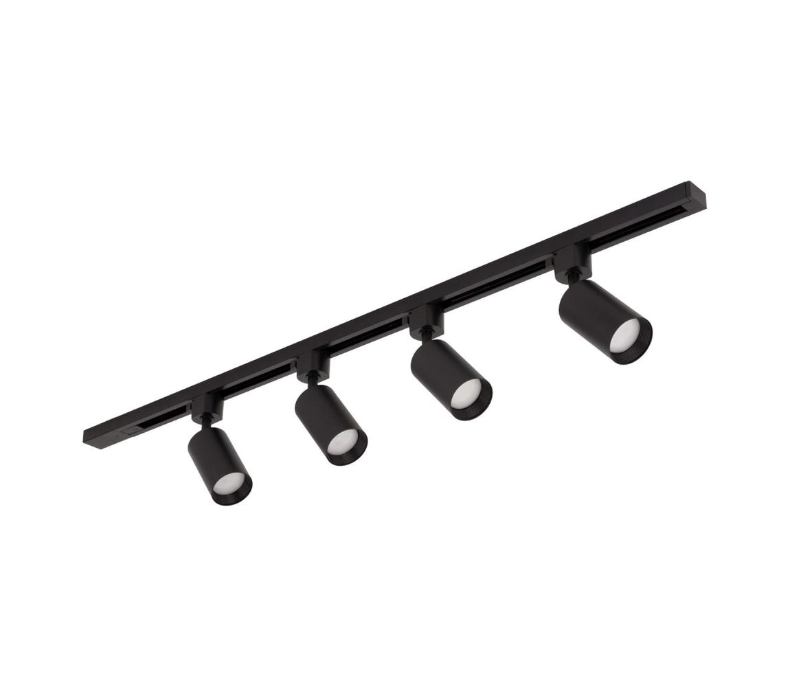Donoci Bodové svietidlo do lištového systému TRACER, 4xGU10/10W/230V, 1 m, čierna