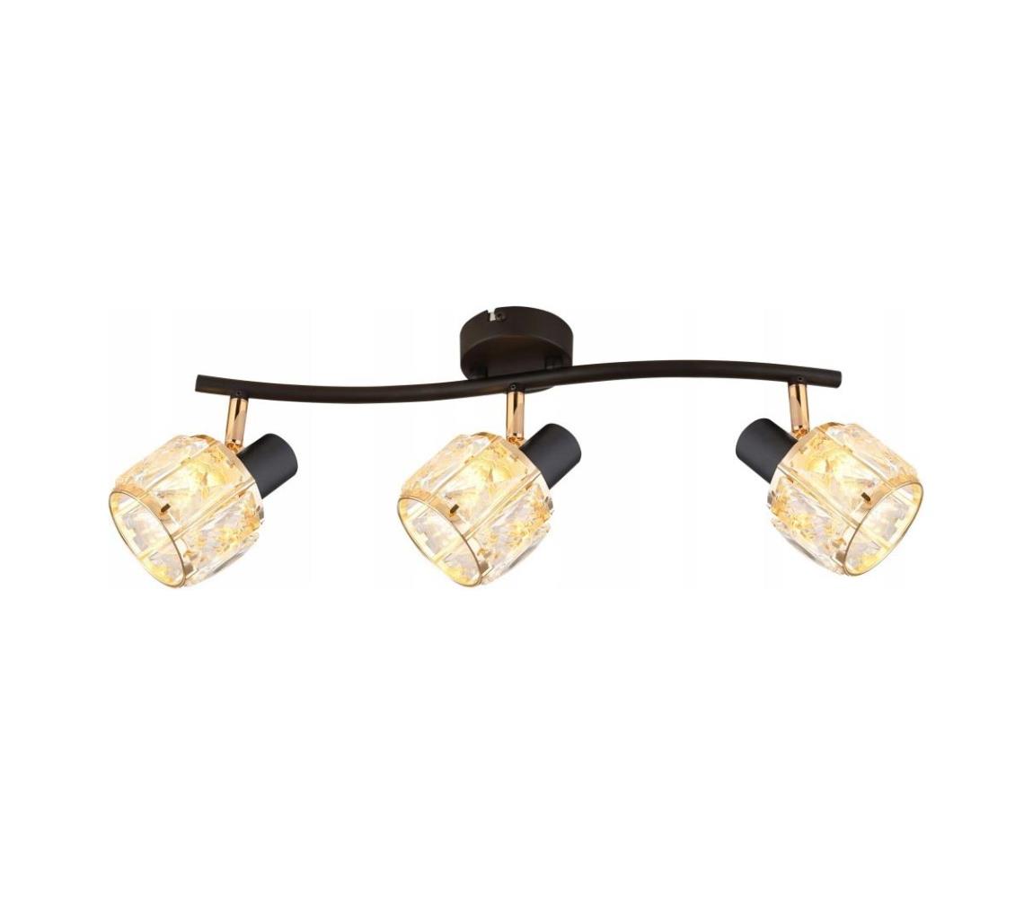 Donoci Bodové svietidlo DUBAI 3xE14/40W/230V čierna/zlatá