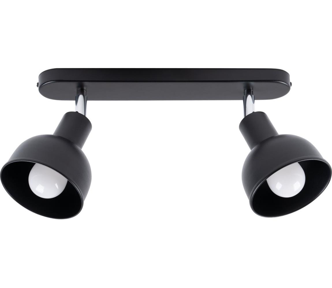 Donoci Bodové svietidlo ELBA 2xE27/15W/230V čierna