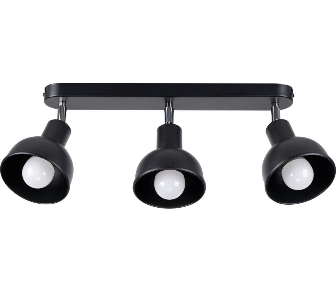 Donoci Bodové svietidlo ELBA 3xE27/15W/230V čierna