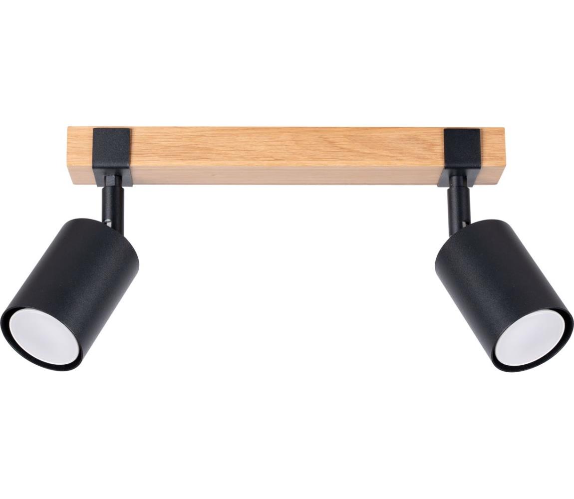 Donoci Bodové svietidlo FAGER 2xGU10/10W/230V čierna