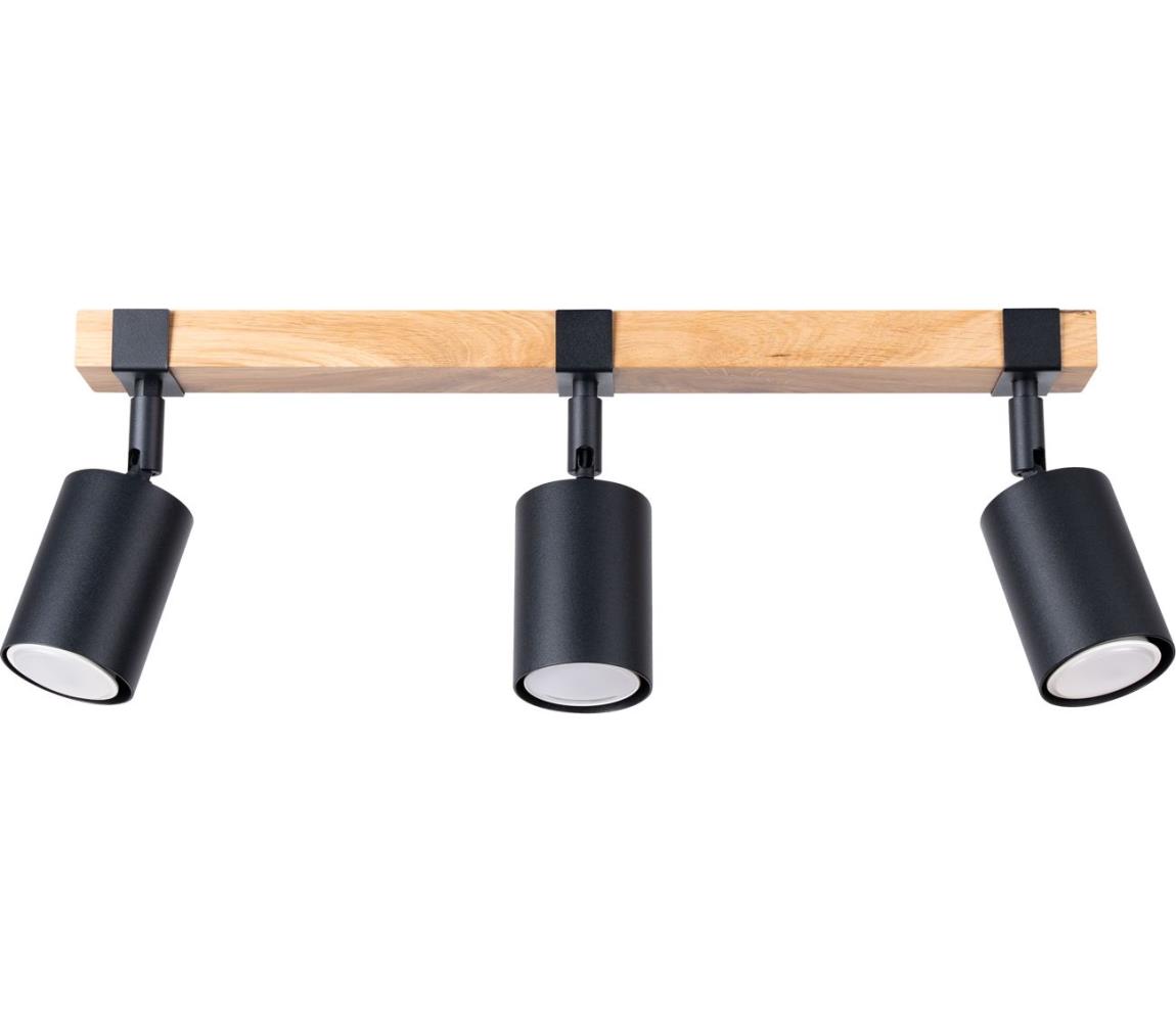 Donoci Bodové svietidlo FAGER 3xGU10/10W/230V čierna