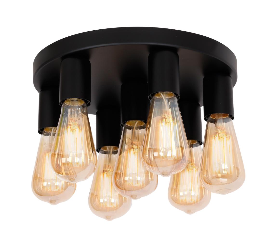 Donoci Bodové svietidlo FILO 7xE27/60W/230V čierna