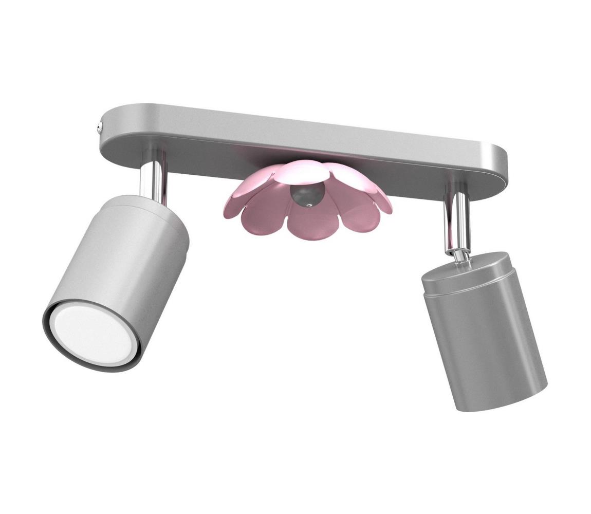 Donoci Bodové svietidlo FLOWER 2xGU10/8W/230V matný chróm