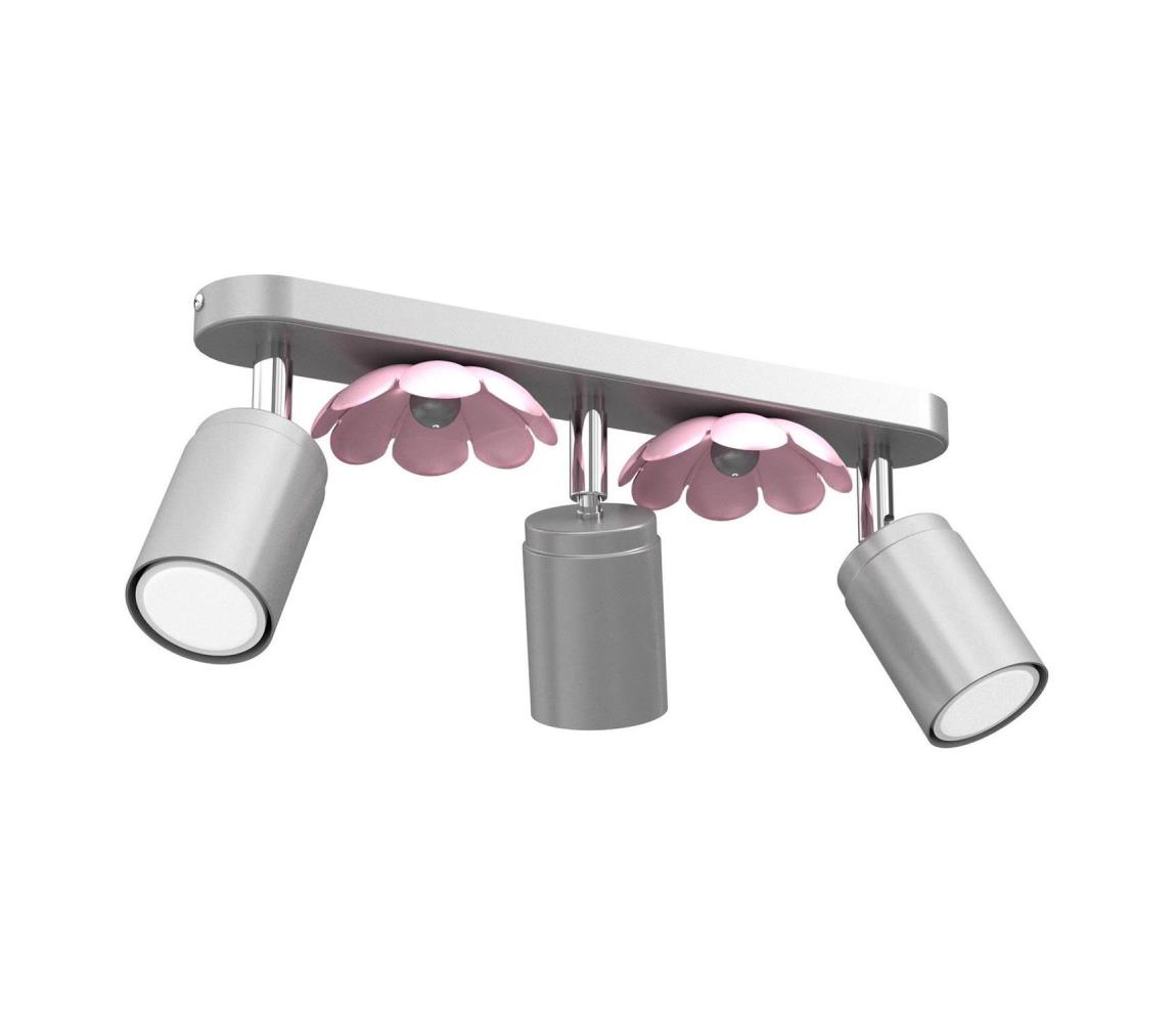 Donoci Bodové svietidlo FLOWER 3xGU10/8W/230V matný chróm 3872