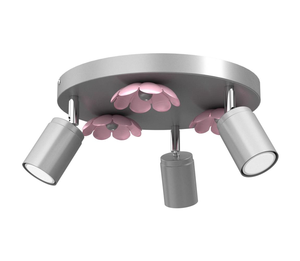 Donoci Bodové svietidlo FLOWER 3xGU10/8W/230V matný chróm