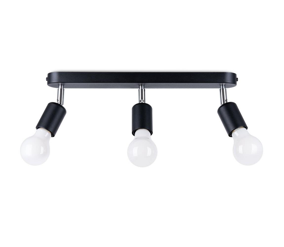 Donoci Bodové svietidlo FORNES 3xE27/60W/230V čierna