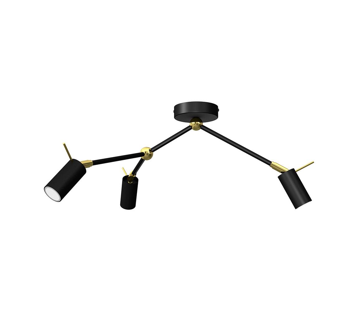 Donoci Bodové svietidlo IRIS 3xGU10/MR11/40W/230V čierna/zlatá