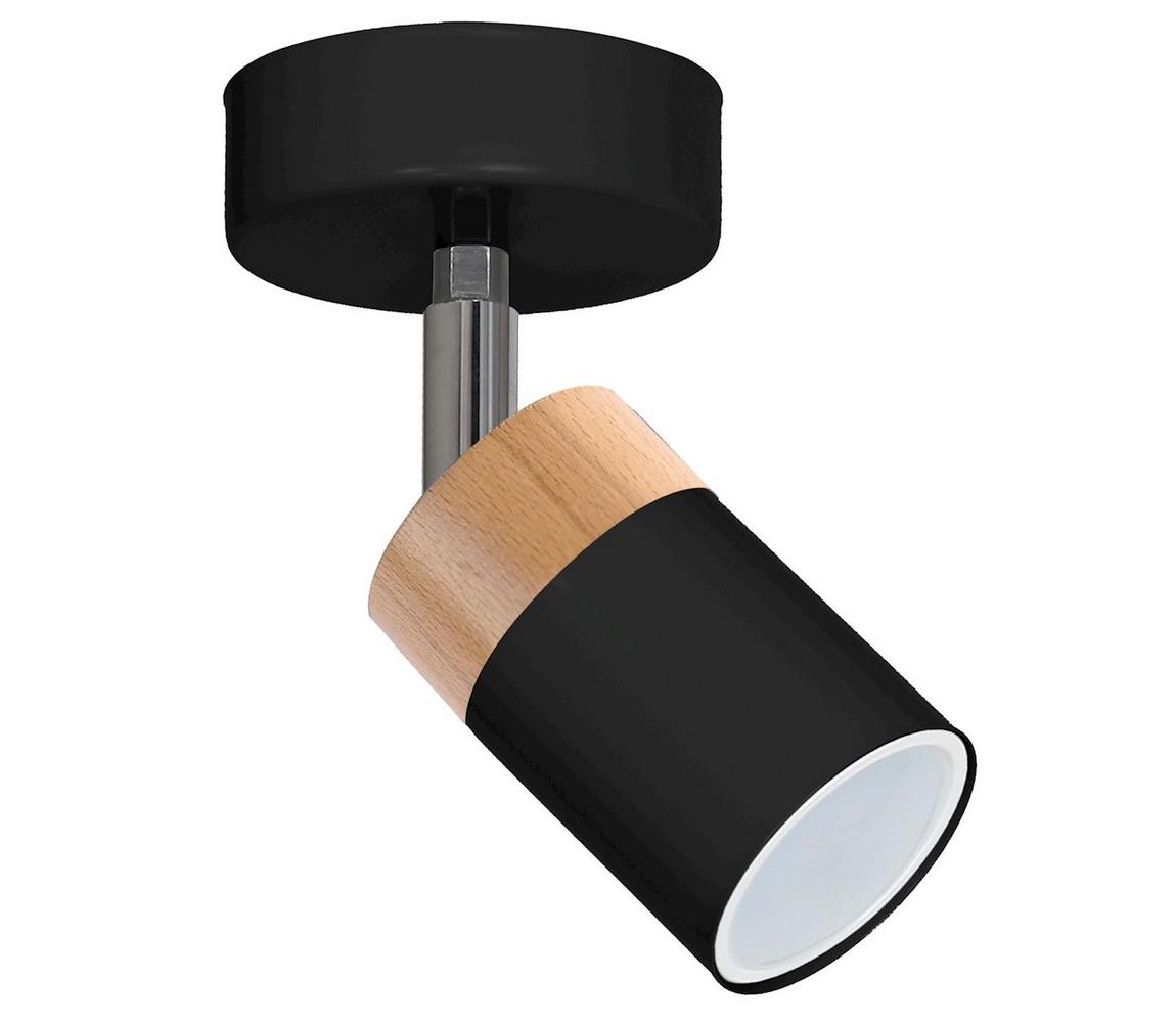 Donoci Bodové svietidlo JOKER BLACK WOOD 1xGU10/8W/230V