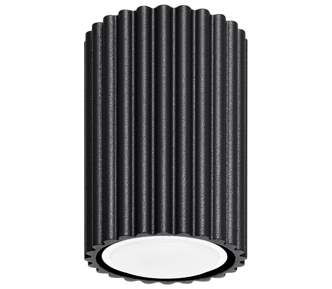 Donoci Bodové svietidlo KARBON 1xGU10/10W/230V 10 cm čierna