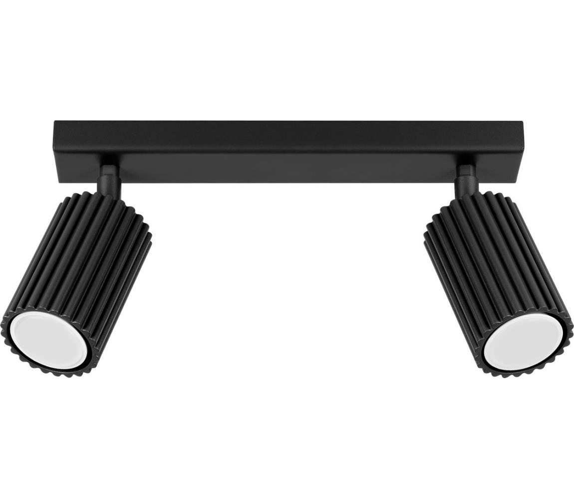 Donoci Bodové svietidlo KARBON 2xGU10/10W/230V čierna