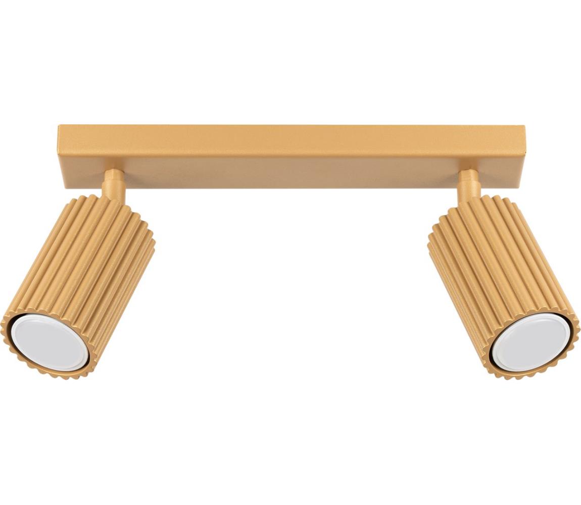 Donoci Bodové svietidlo KARBON 2xGU10/10W/230V zlatá