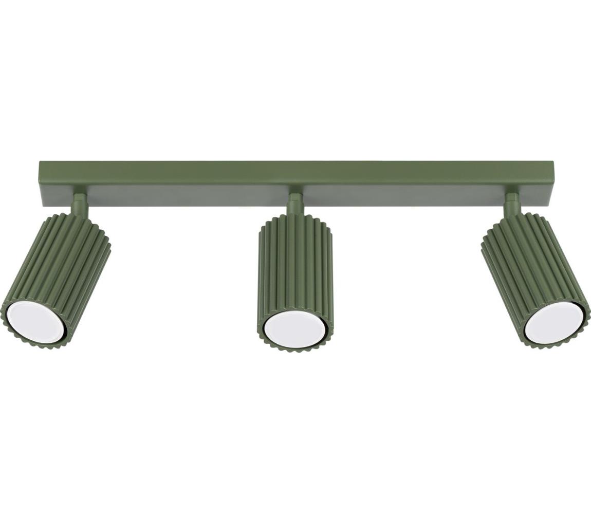 Donoci Bodové svietidlo KARBON 3xGU10/10W/230V zelená