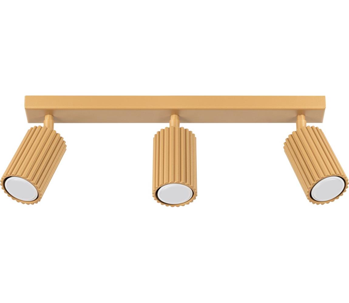 Donoci Bodové svietidlo KARBON 3xGU10/10W/230V zlatá