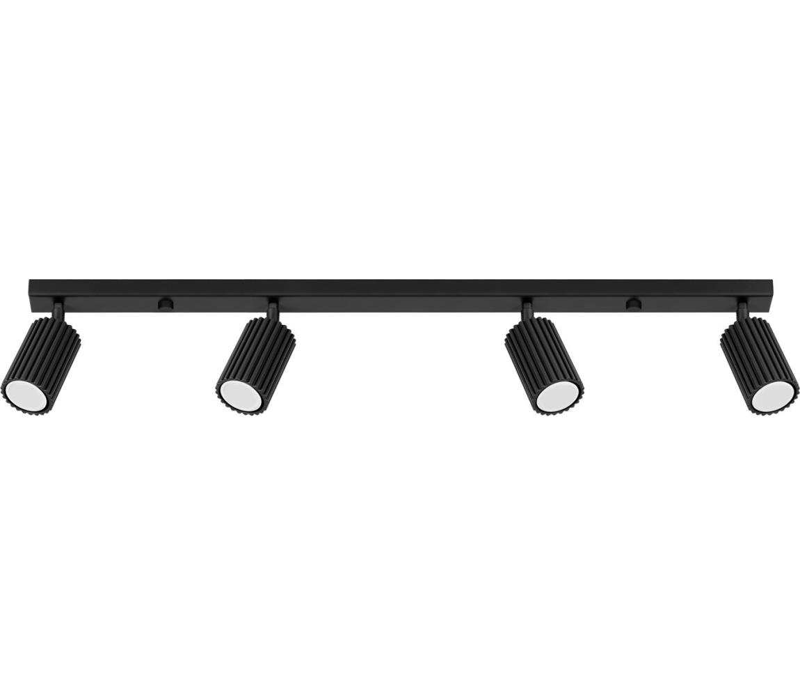 Donoci Bodové svietidlo KARBON 4xGU10/10W/230V čierna