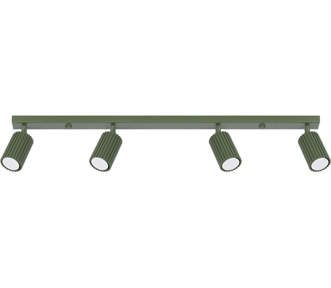 Donoci Bodové svietidlo KARBON 4xGU10/10W/230V zelená