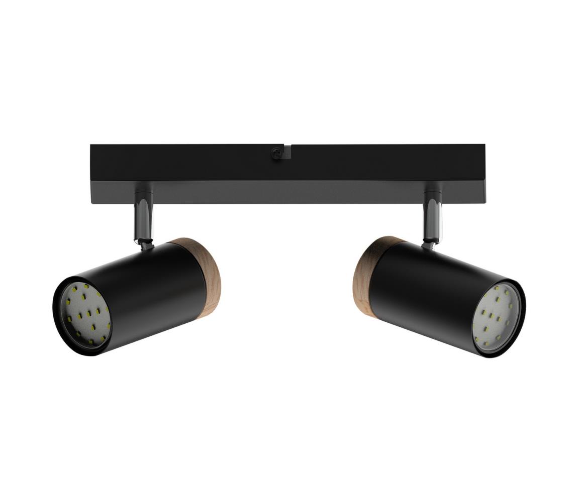 Donoci Bodové svietidlo LAGOS 2xGU10/15W/230V čierna/hnedá