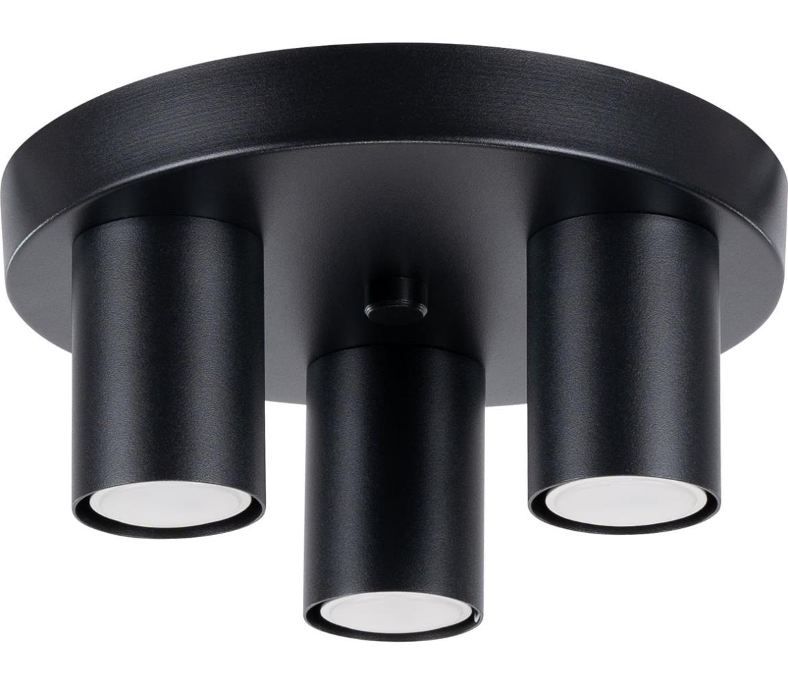 Donoci Bodové svietidlo LAGOS 3xGU10/10W/230V čierna