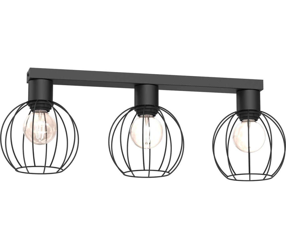 Donoci Bodové svietidlo LAPS 3xE27/15W/230V čierna