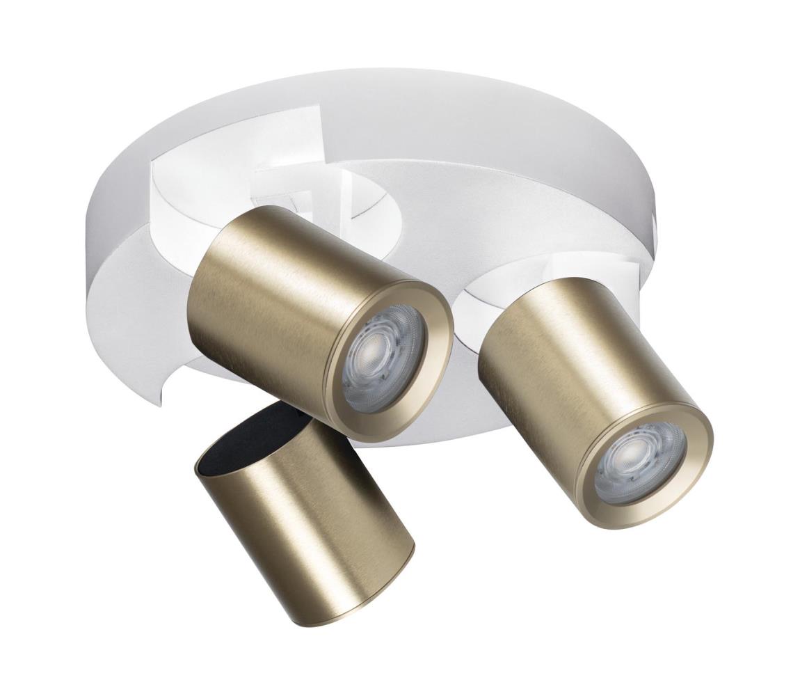 Donoci Bodové svietidlo LAURIN 3xGU10/10W/230V mosadz/biela 38967