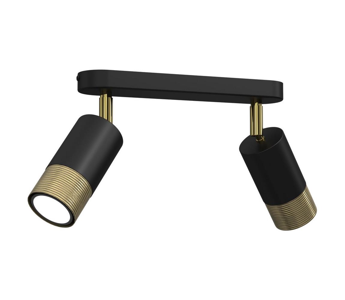 Donoci Bodové svietidlo LINK 2xGU10/8W/230V čierna/mosadz