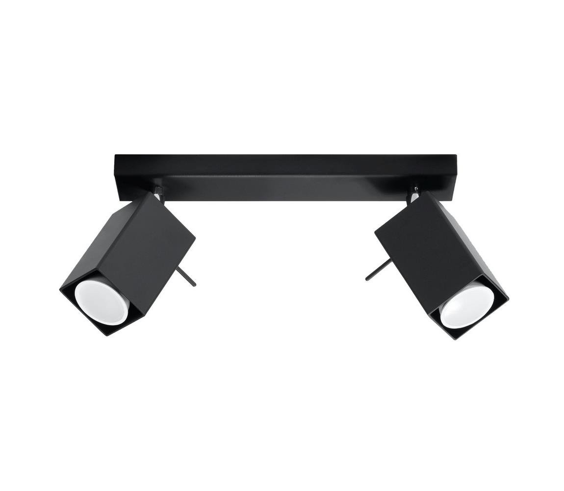 Donoci Bodové svietidlo MERIDA 2 2xGU10/40W/230V čierna